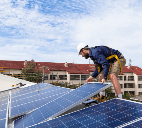Rooftop solar installation